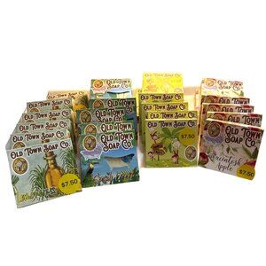 Old Town Soap Co. Handmade Artisan Soap Lemongrass, Apple, Monkey Farts, Seaside